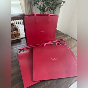 4X Cartier Paper Bags